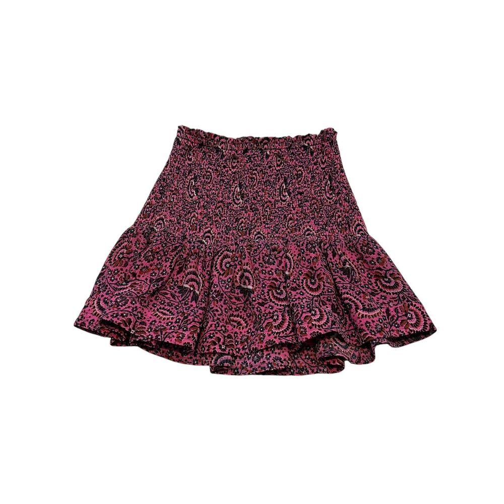 A.L.C. Kade Smocked Silk Mini Skirt Size 6